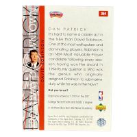 1997 Upper Deck Basketball From Way Down Dan Patrick #354 Back