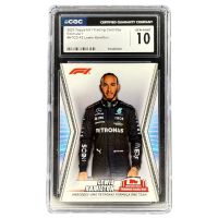 2023 Topps International Trading Card Day Lewis Hamilton #NTCD-F2 CGC 10 Front