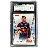 2023 Topps International Trading Card Day Max Verstappen #NTCD-F1 CGC 10 Front