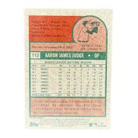 2024 Topps Baseball Aaron Judge #112 Back
