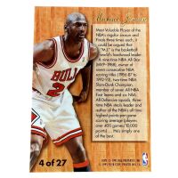 1995 Fleer Flair Michael Jordan #4 Backside