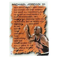 1996 Fleer Hardwood Leader Michael Jordan #123 Backside