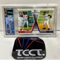 2011 Topps Barry Larkin, Derek Jeter Diamond Duos #DK-LJ SQC 9 Front
