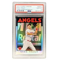 2021 Topps Chrome Mike Trout 1986 Topps Baseball #86BC2 PSA 10