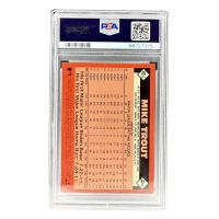 2021 Topps Chrome Mike Trout 1986 Topps Baseball #86BC2 PSA 10 Backside