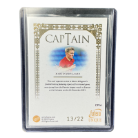 2022 Futera Captain Martin Odegaard #CP16 Relic /22 Backside