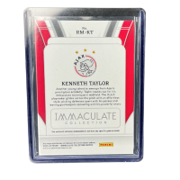 2023 Panini Immaculate Kenneth Taylor AFC Ajax #RM-KT Relic /99 Backside