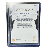 2025 Futera Unique Xabi Alonso Mythicals /10 #MYG02 Backside