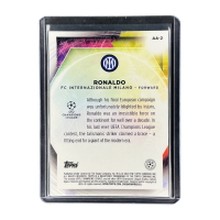 2023 Topps Merlin UEFA Ronaldo Ageless Alchemy #AA-2 Backside