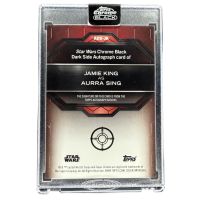 2024 Topps Chrome Black Star Wars Aurra Sing #ADS-JK Auto Backside