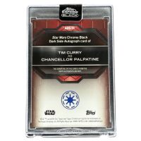 2024 Topps Chrome Black Star Wars Chancellor Palpatine #ADS-TC /99 Auto Backside