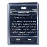 2024 Topps Chrome Black Star Wars Death Trooper #82 /99 Backside