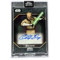 2024 Topps Chrome Black Star Wars Eeth Koth #ALS-CE Auto