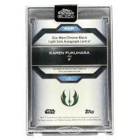 2024 Topps Chrome Black Star Wars F #ALS-KF Auto Backside