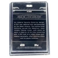 2024 Topps Chrome Black Star Wars K-2SO #27 /99 Backside