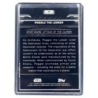 2024 Topps Chrome Black Star Wars Poggle The Lesser #99 /199 Backside