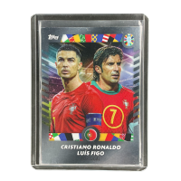 2024 Topps Jose Mourinho Platinum Euro Cristiano Ronaldo / Luis Figo Portugal Front