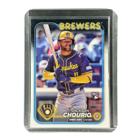 2024 Topps Now Baseball Jackson Chourio Rookie Brewers #US155 Front