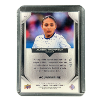 2024 Upper Deck Goodwin Champions Alyssa Thompson Soccer #P12 Backside