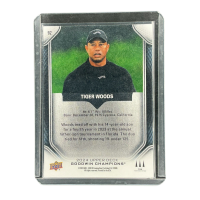 2024 Upper Deck Goodwin Champions Tiger Woods Golf #92 Backside