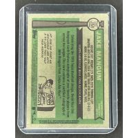 2025 Baseball Jake Mangum Rays #ROA-JM Rookie Auto Backside
