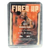 2025 Topps Chrome UFC Fired Up Michael Page #FUP-5 /150 Backside