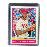 2025 Topps Heritage Baseball 1776-1976 Cristopher Sanchez Phillies Pitcher 009/200 #633 Front