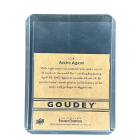 2025 Upper Deck Goodwin Champions Goudey Andre Agassi Tennis #G-9 Backside