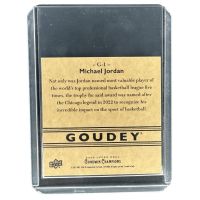 2025 Upper Deck Goodwin Champions Goudey Michael Jordan #G-1 Backside