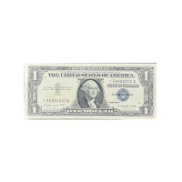 1957 United States Mint One Dollar Certificate Blue Seal #E696 Front