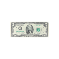 1976 United States Mint Two Dollar Federal Reserve Note #A40 Front