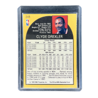 1990 NBA Hoops Clyde Drexler Portland #245 Back