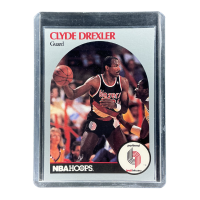 1990 NBA Hoops Clyde Drexler Portland #245 Front