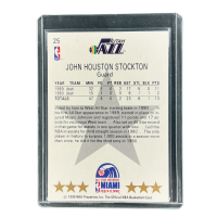 1990 NBA Hoops John Stockton All-Star West Miami #25 Back