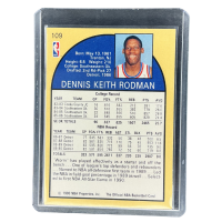 1990 NBA Hoops Sealed Pack Dennis Rodman Defensive Player Of The Year Detroit Pistons #109 Back