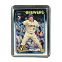 2024 Topps Chrome Update Bryan Hudson Brewers #US105 Front