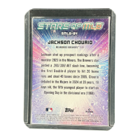 2024 Topps Stars Of MLB Jachson Chourio Milwaukee Brewers #SMLB-84 Backside