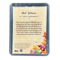2024 Topps Update Series Bob Gibson Autumu Tales #AT-23
Backside