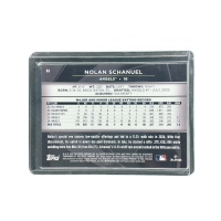 2025 Topps Chrome Black Nolan Schanuel Angels /50 #61
Back