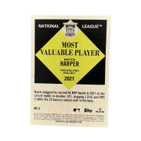 2025 Topps Update Series Bryce Harper Most Valuable Player 2021 National League #MV-5
Back