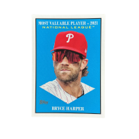 2025 Topps Update Series Bryce Harper Most Valuable Player 2021 National League #MV-5 Front