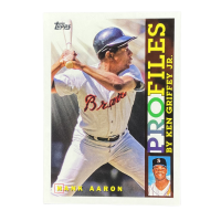 2026 Topps Series 1 Hank Aaron Profiles By Ken Griffey JR. #TP-3 Front
