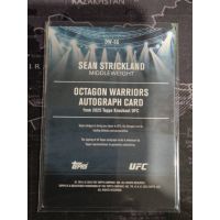 2025 Topps UFC Knockout Octagon Warriors Sean Strickland #OW-SS /299 Auto Backside