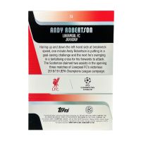 2025-26 Topps UEFA Club Competitions Andy Robertson #73 Back