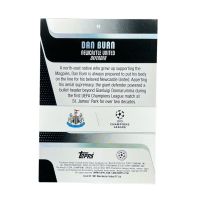 2025-26 Topps UEFA Club Competitions Dan Burn #91 Back