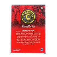 2025 Cardsmiths Currency Series 5 Michael Saylor #47 Back