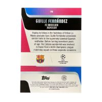 2026 Topps UEFA Club Competitions Guille FCB #190 Back