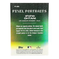 2025 Topps Bowman's Best Baseball Shohei Ohtani Pixel Portraits #P-25
Back