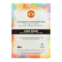 2024 Topps UEFA Club Competitions Luke Shaw Star Quality Autograph /75 #SQA-SH
Back