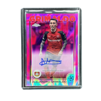 2023 Topps Chrome UEFA Champions League Alejandro Grimaldo /240 Auto #CA-GR Front